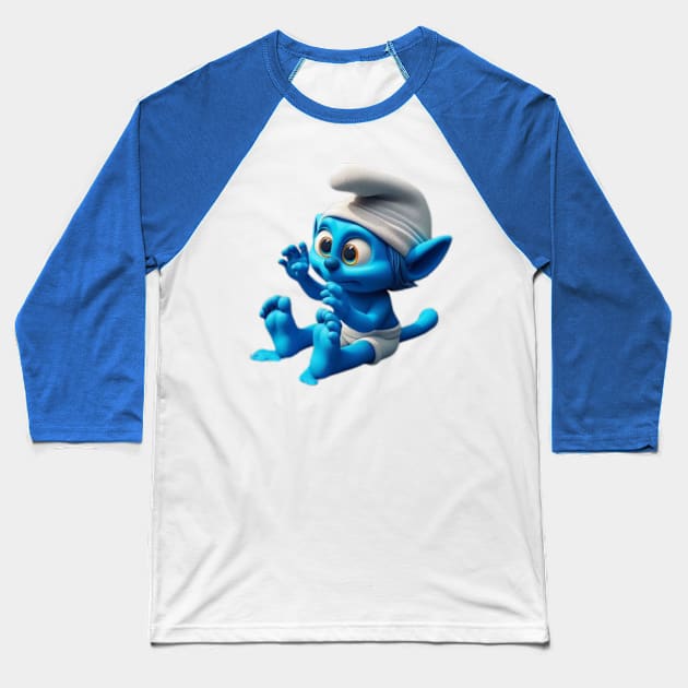 Smurf cat meme Baseball T-Shirt by Fashionkiller1